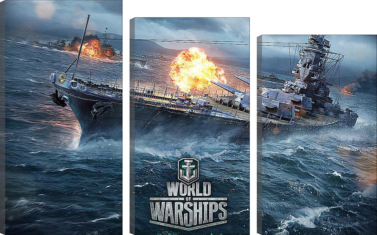 Модульная картина - World Of Warships