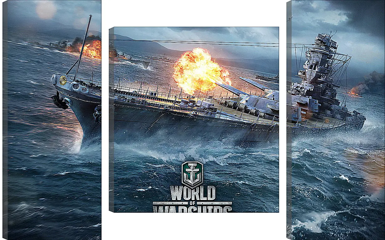 Модульная картина - World Of Warships