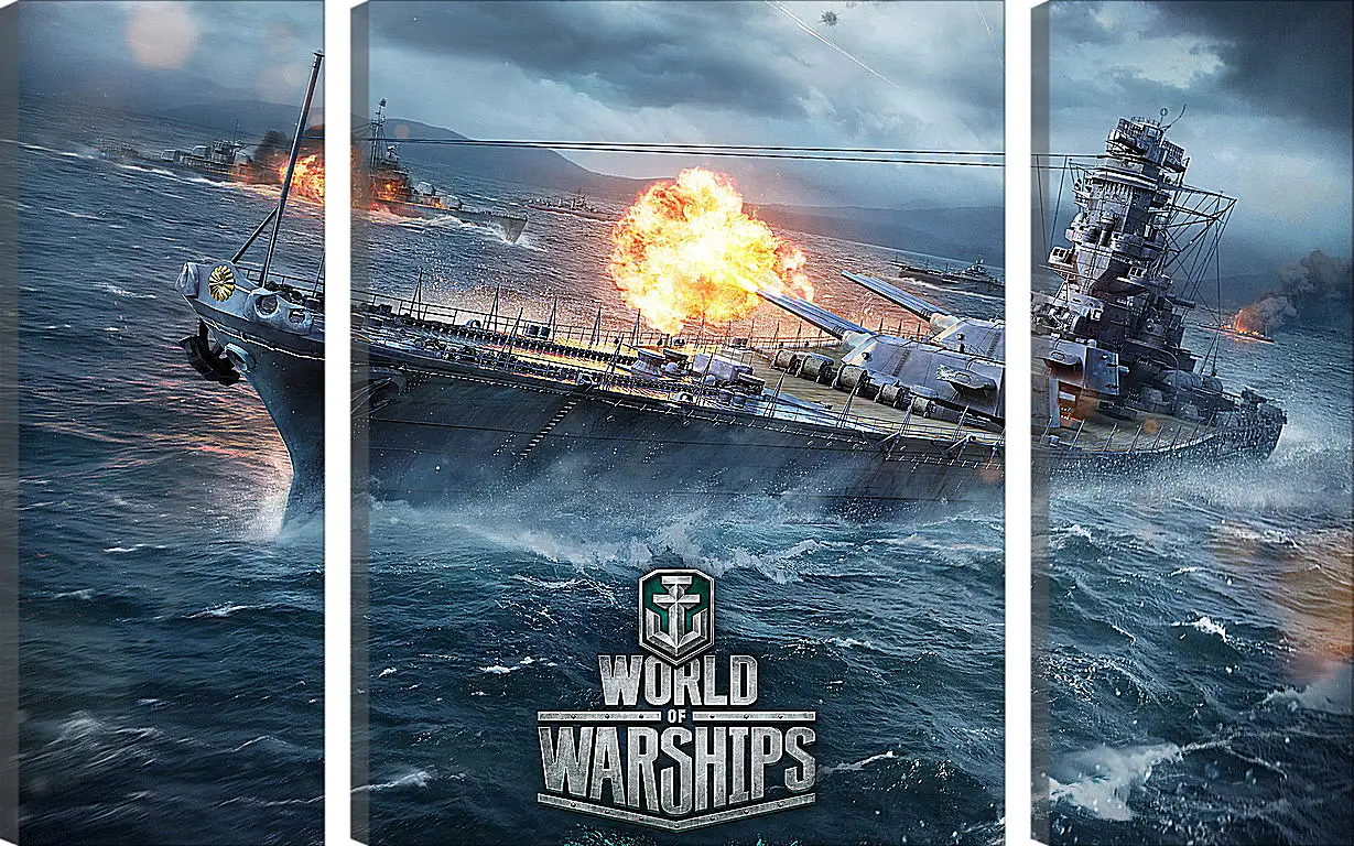 Модульная картина - World Of Warships