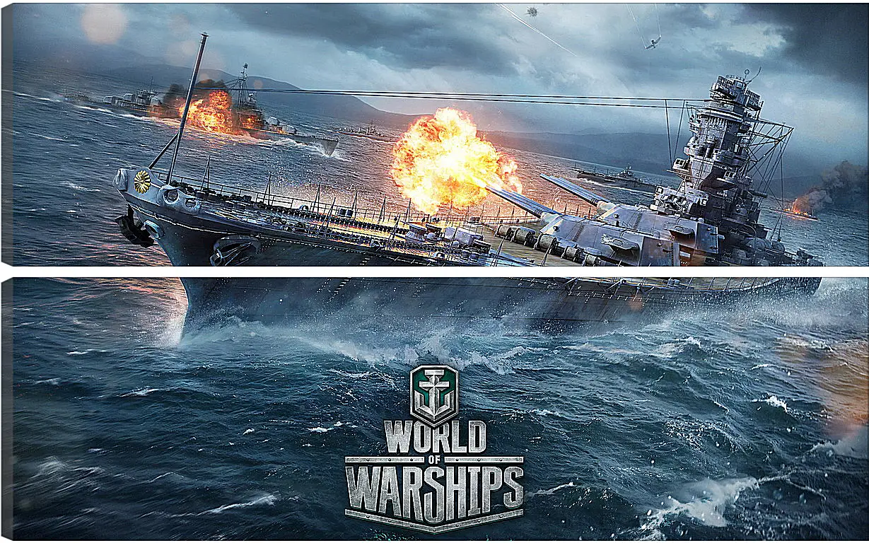 Модульная картина - World Of Warships