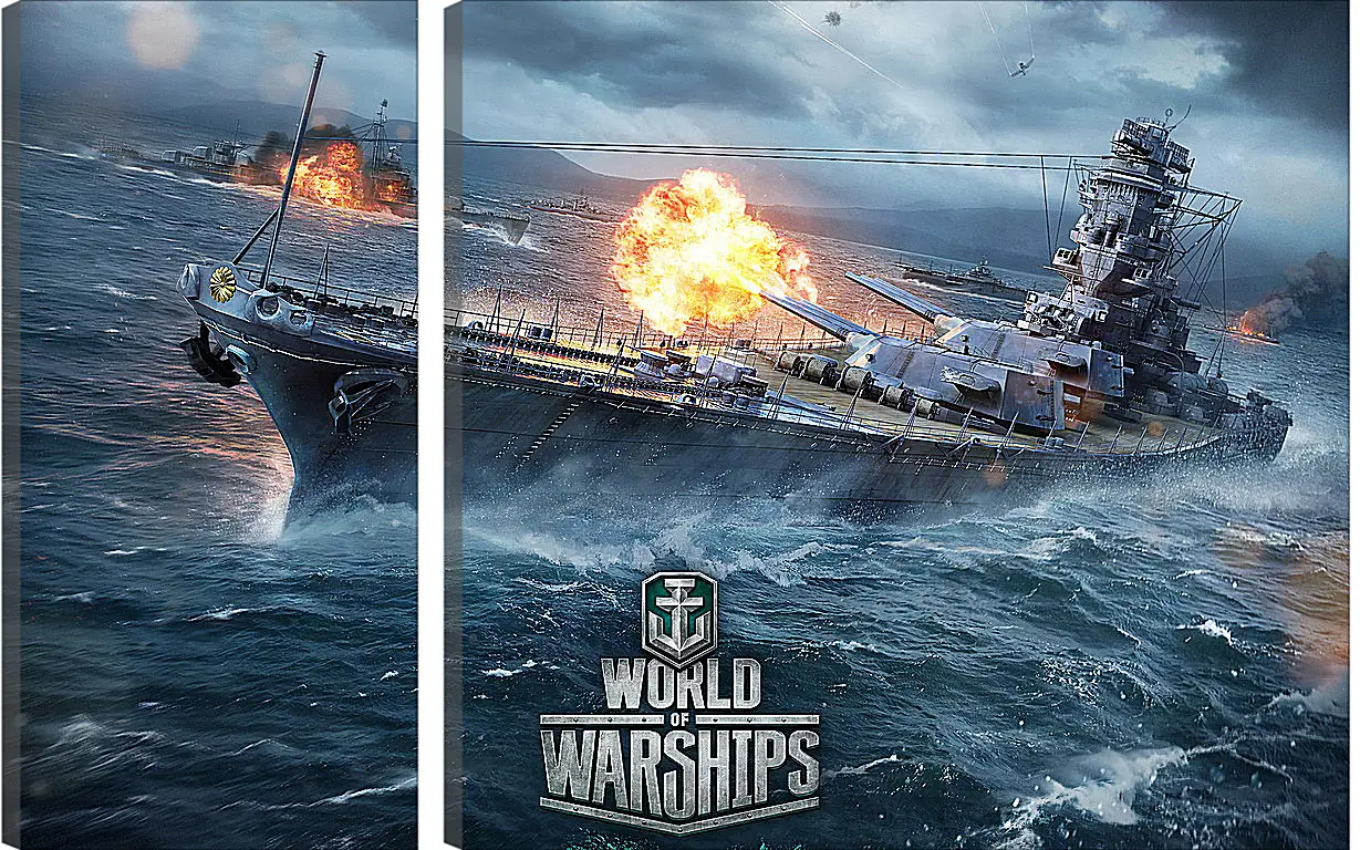 Модульная картина - World Of Warships