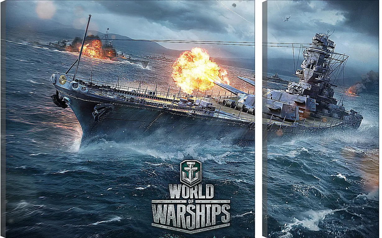 Модульная картина - World Of Warships