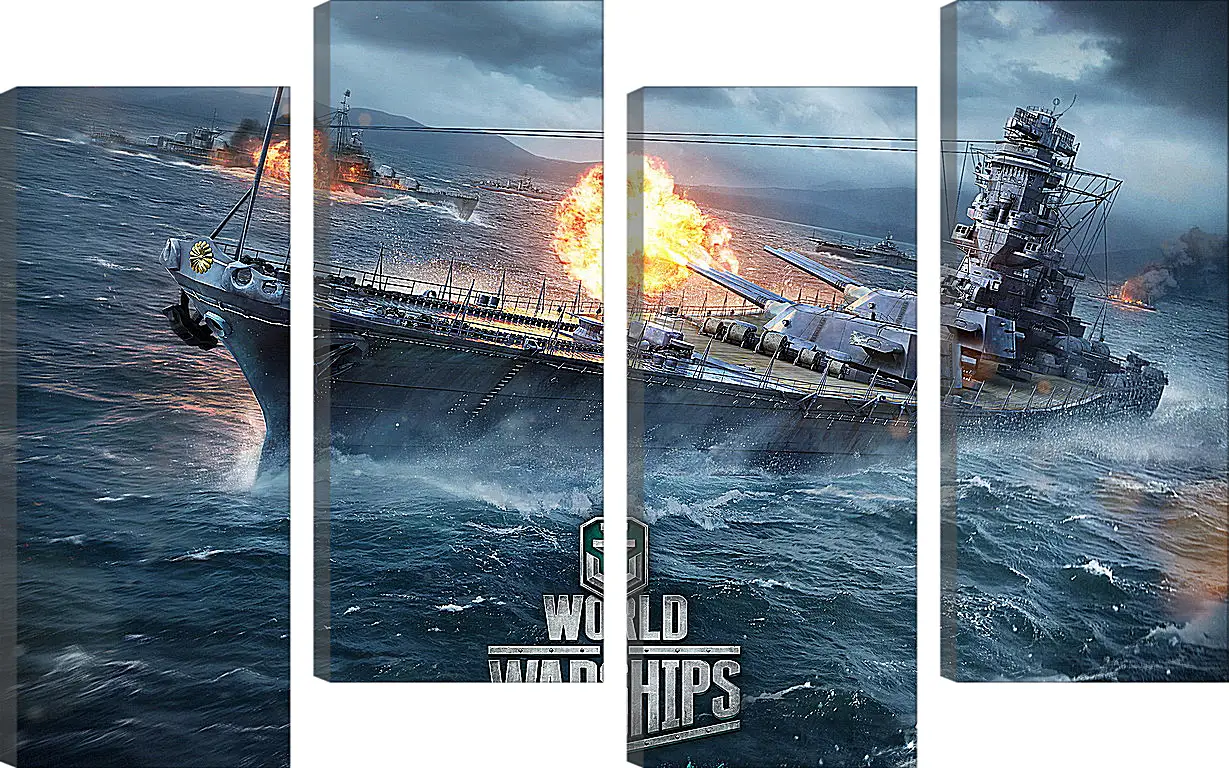 Модульная картина - World Of Warships