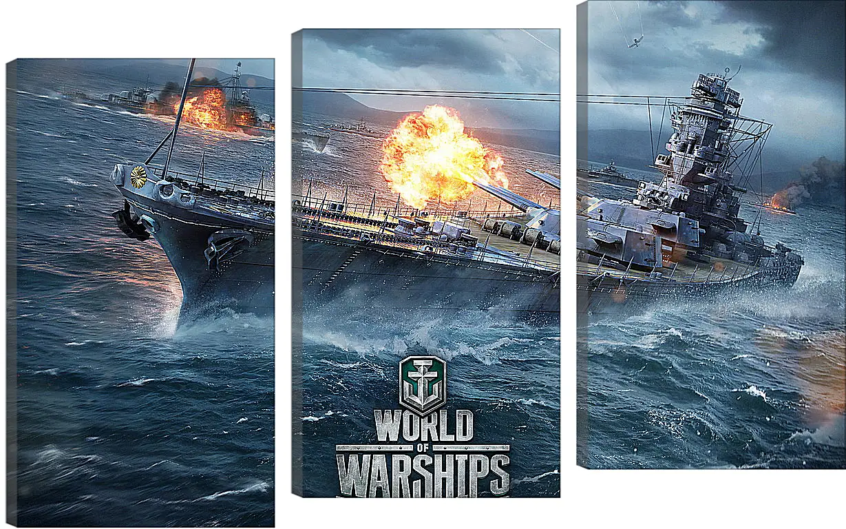 Модульная картина - World Of Warships