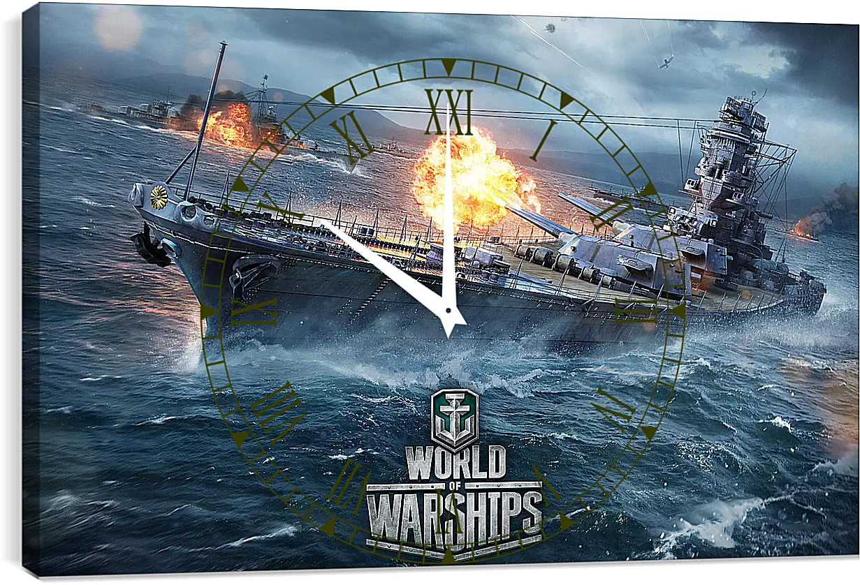 Часы картина - World Of Warships