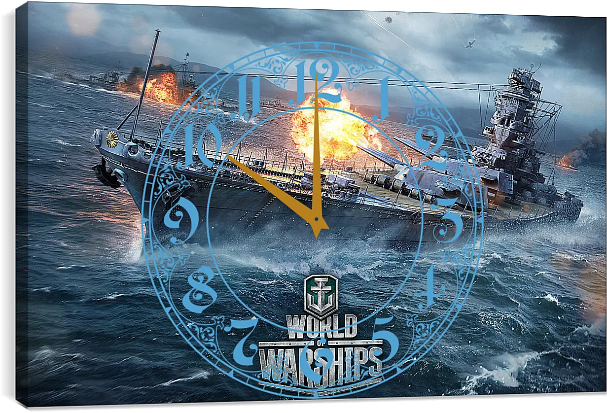 Часы картина - World Of Warships