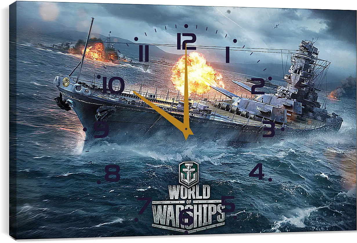 Часы картина - World Of Warships