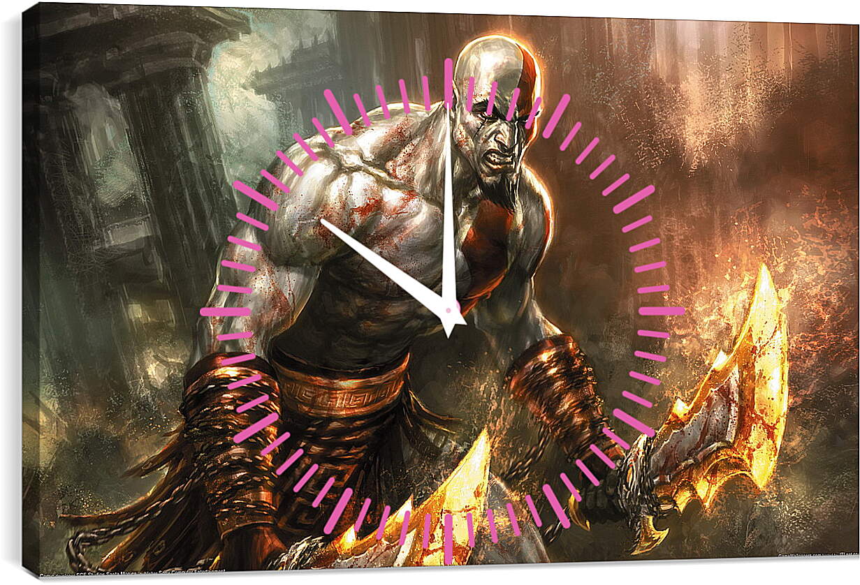 Часы картина - God Of War
