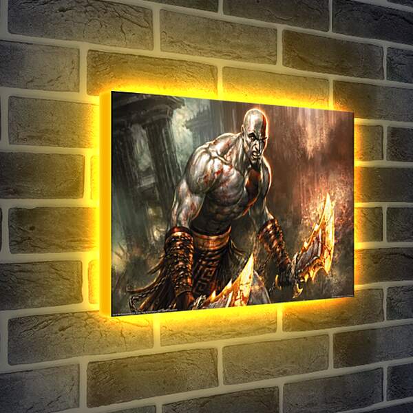 Лайтбокс световая панель - God Of War
