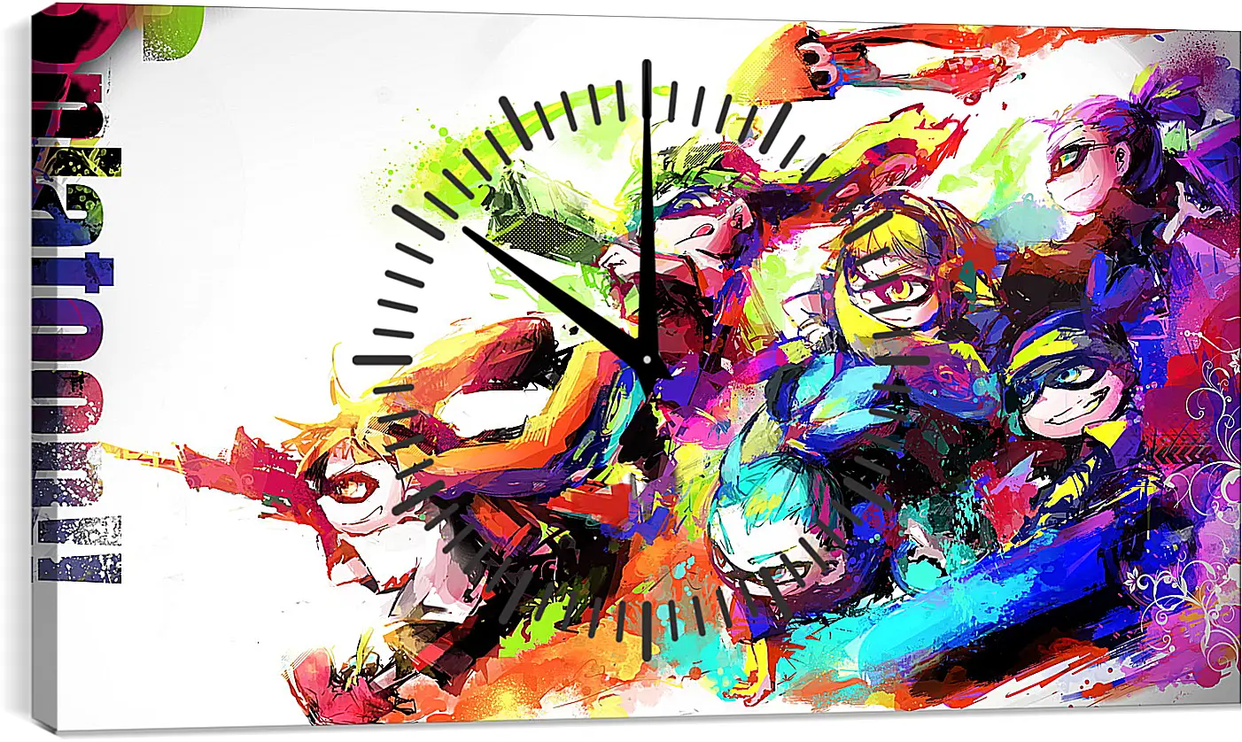 Часы картина - Splatoon
