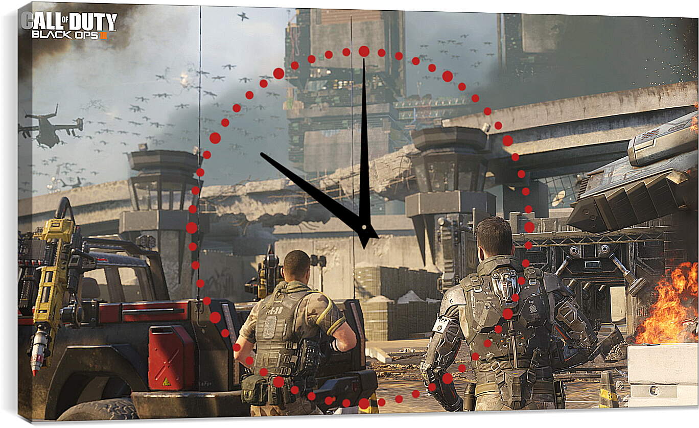 Часы картина - Call Of Duty: Black Ops III