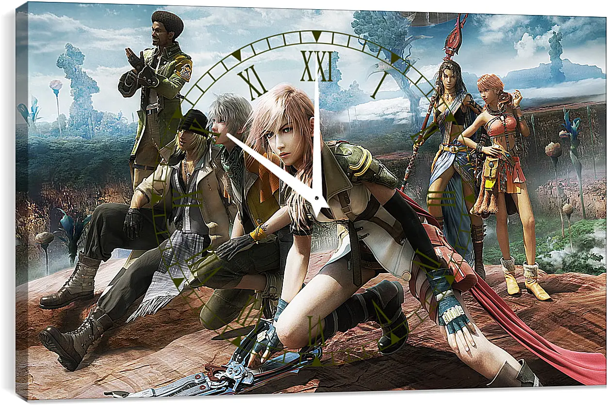 Часы картина - Final Fantasy XIII
