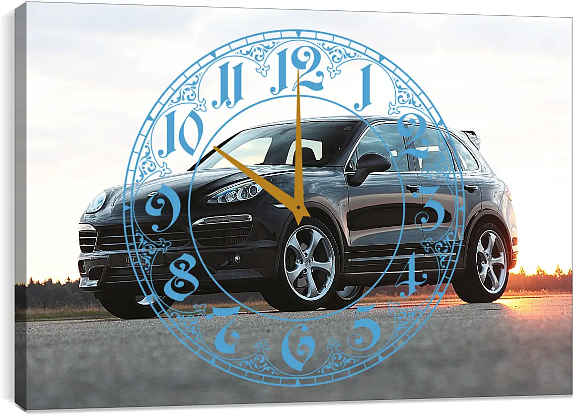 Часы картина - Порше Каен (Porsche Cayenne)