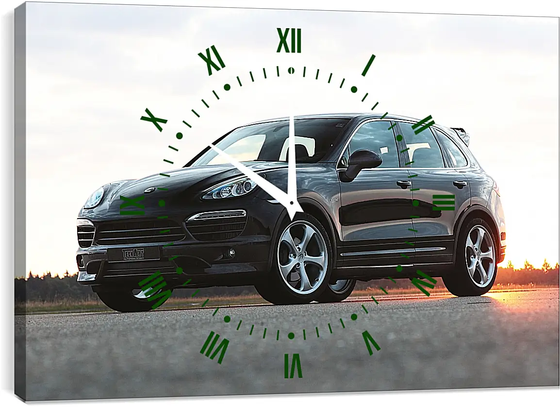 Часы картина - Порше Каен (Porsche Cayenne)