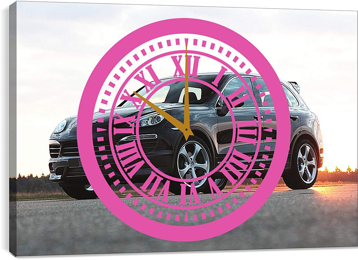 Часы картина - Порше Каен (Porsche Cayenne)