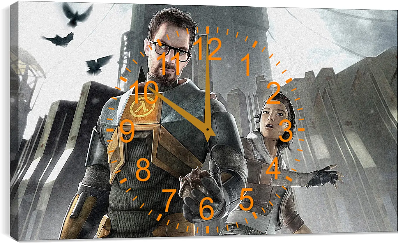 Часы картина - Half-Life 2
