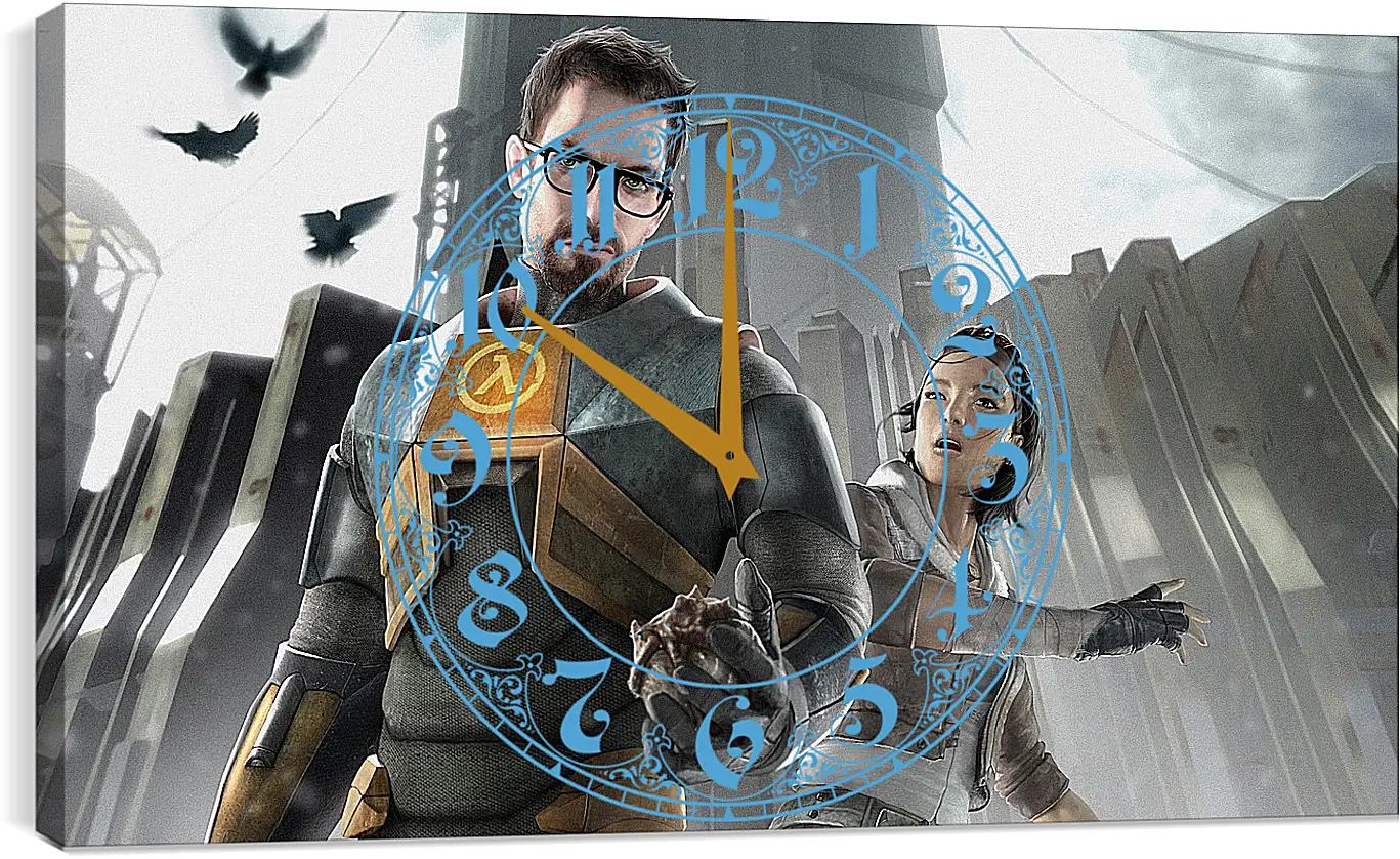 Часы картина - Half-Life 2
