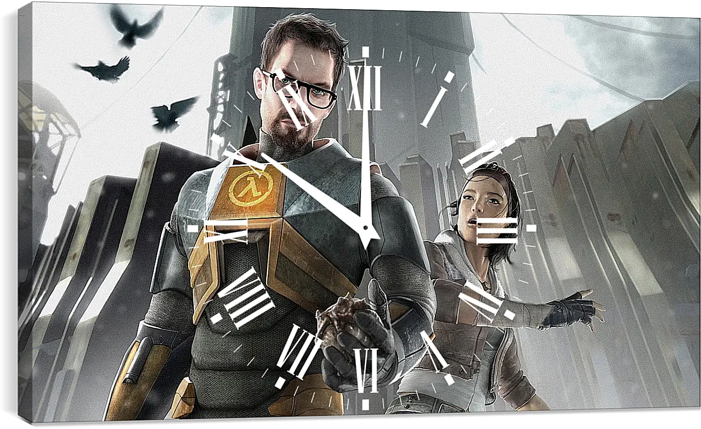 Часы картина - Half-Life 2
