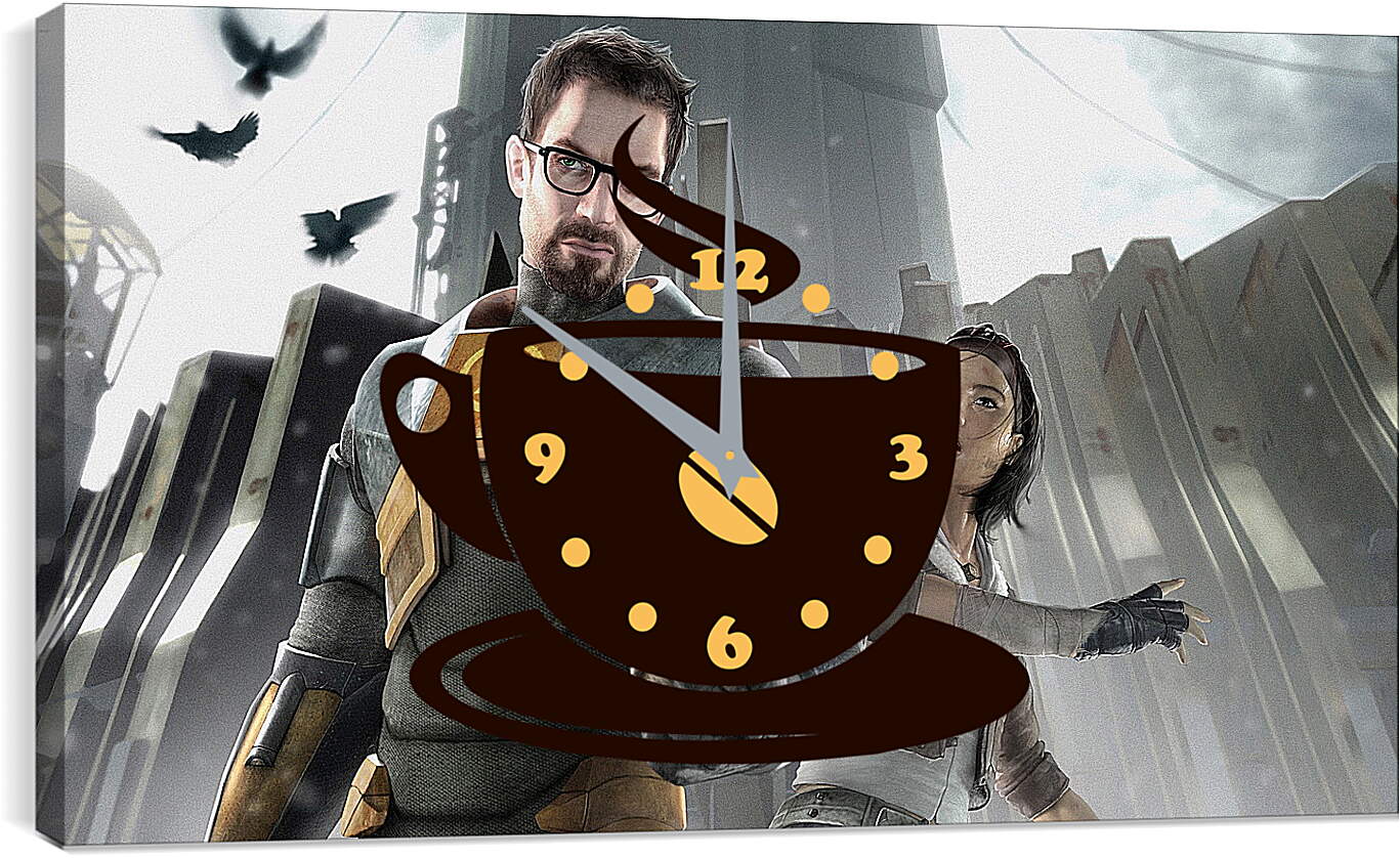 Часы картина - Half-Life 2
