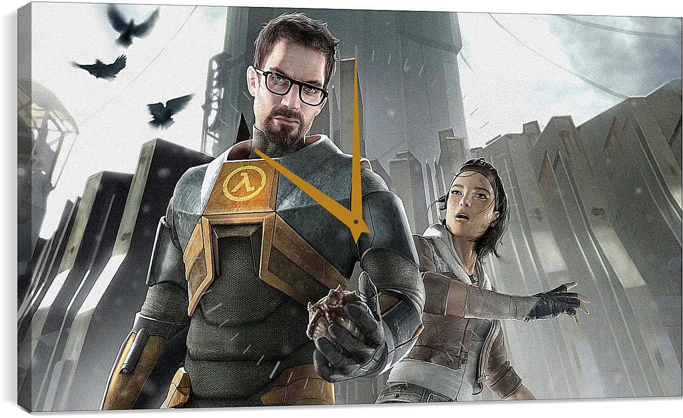 Часы картина - Half-Life 2
