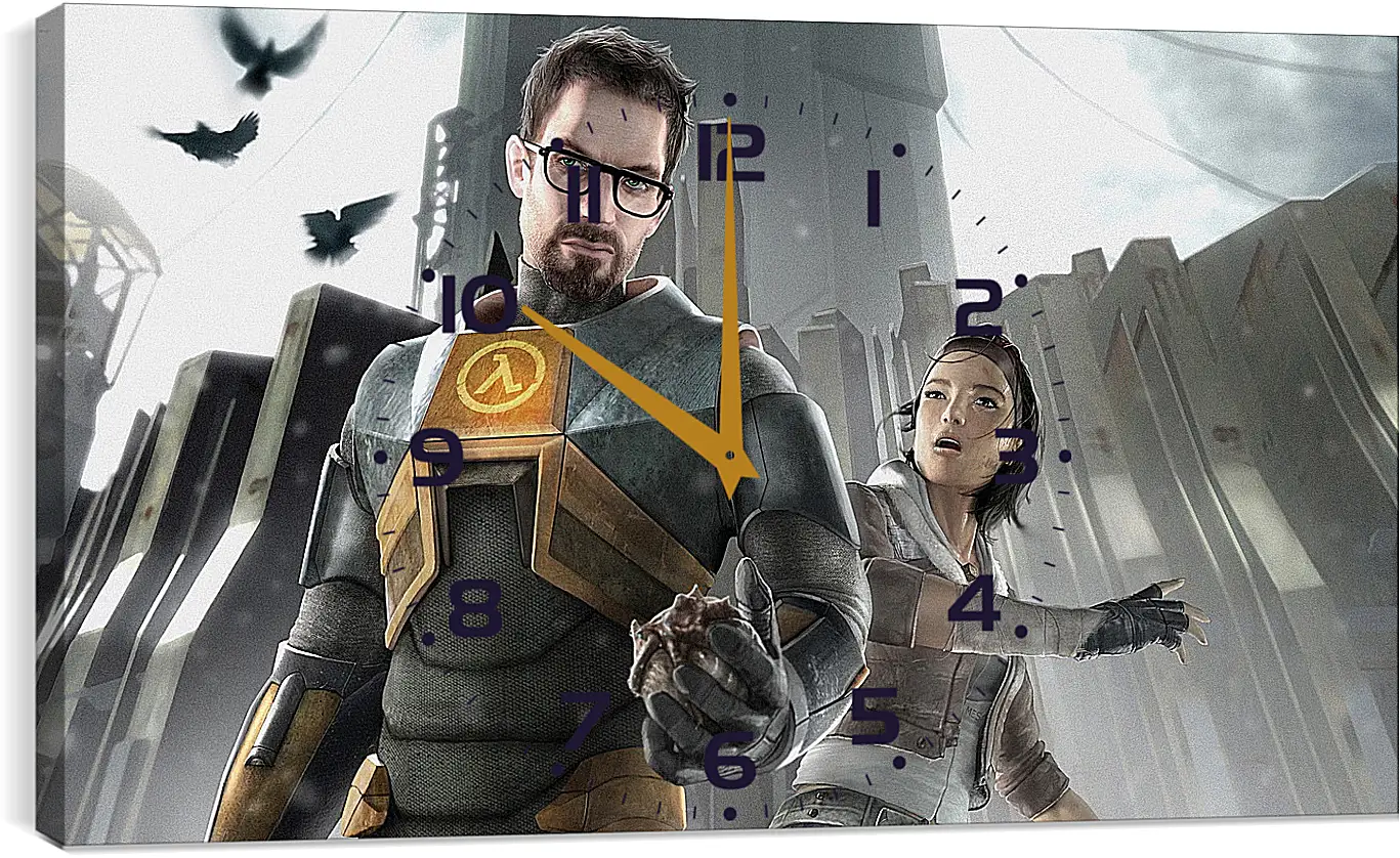 Часы картина - Half-Life 2
