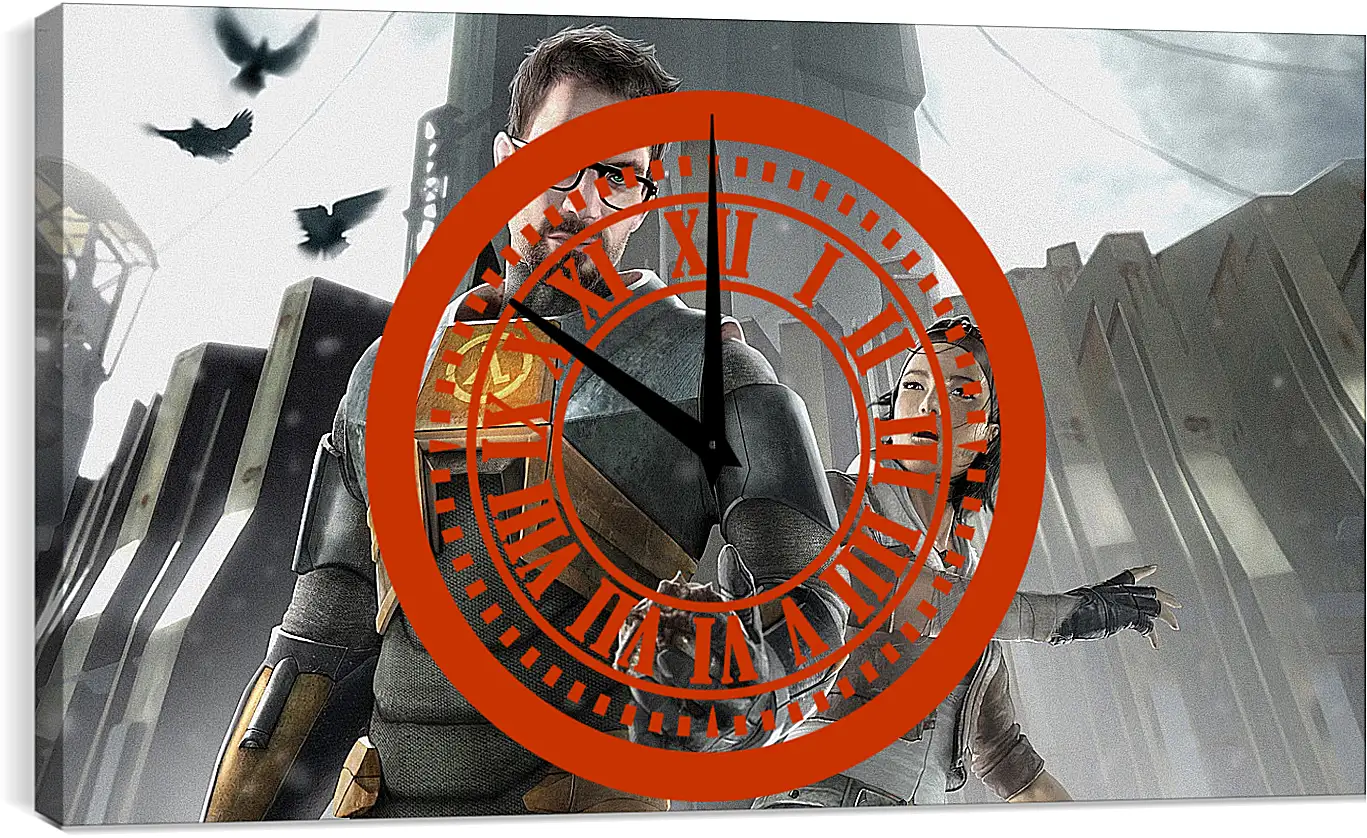 Часы картина - Half-Life 2
