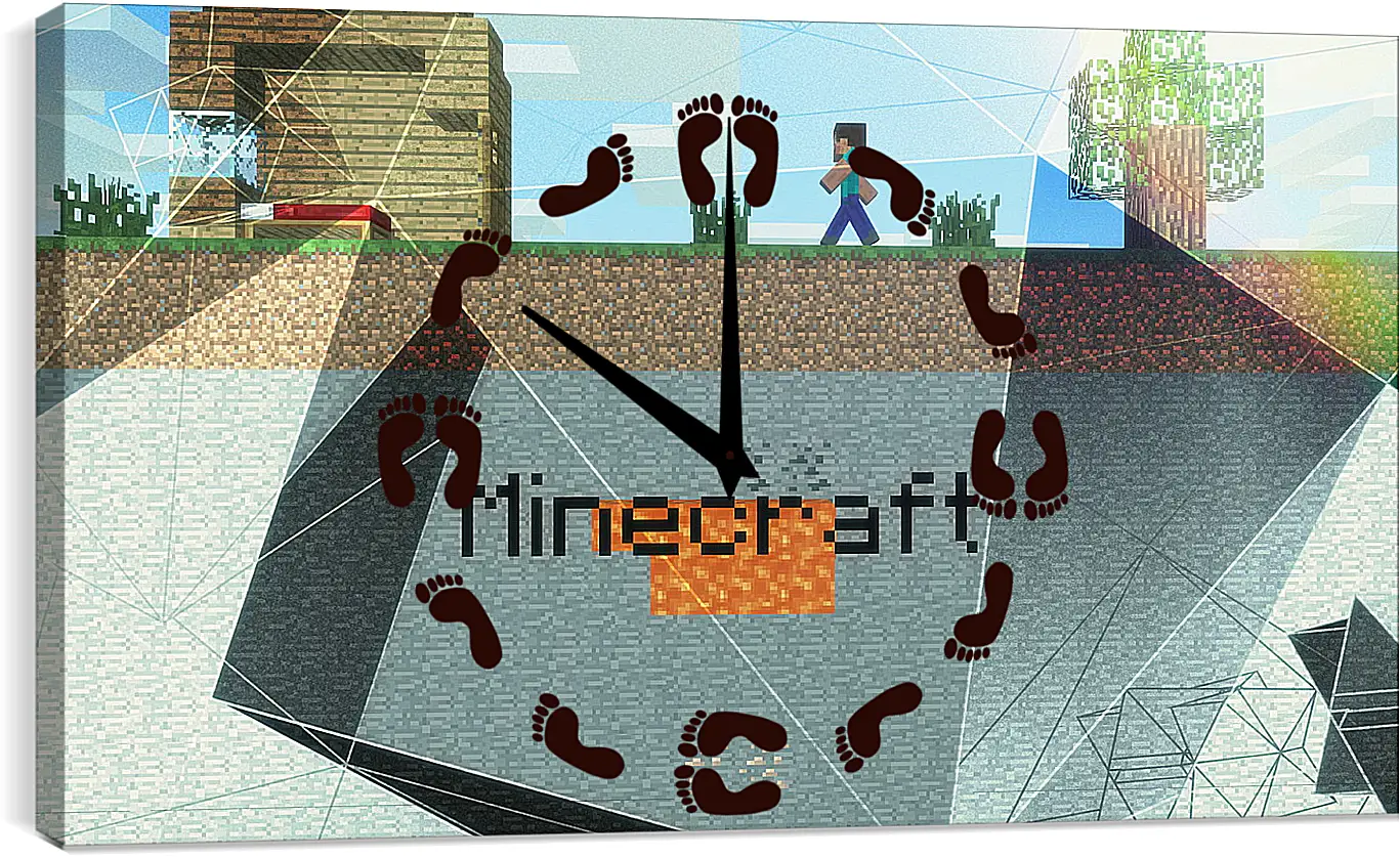 Часы картина - Minecraft