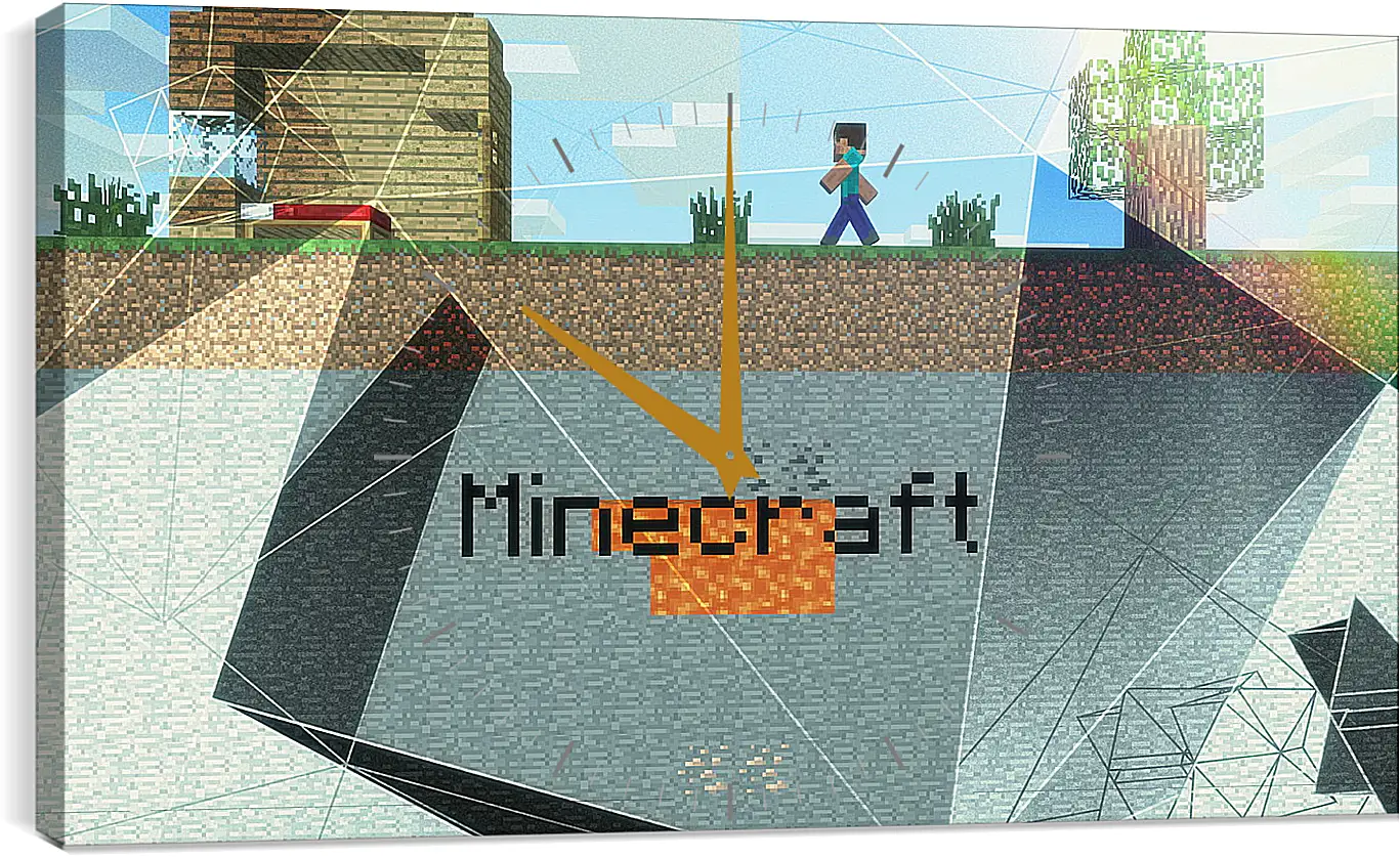 Часы картина - Minecraft