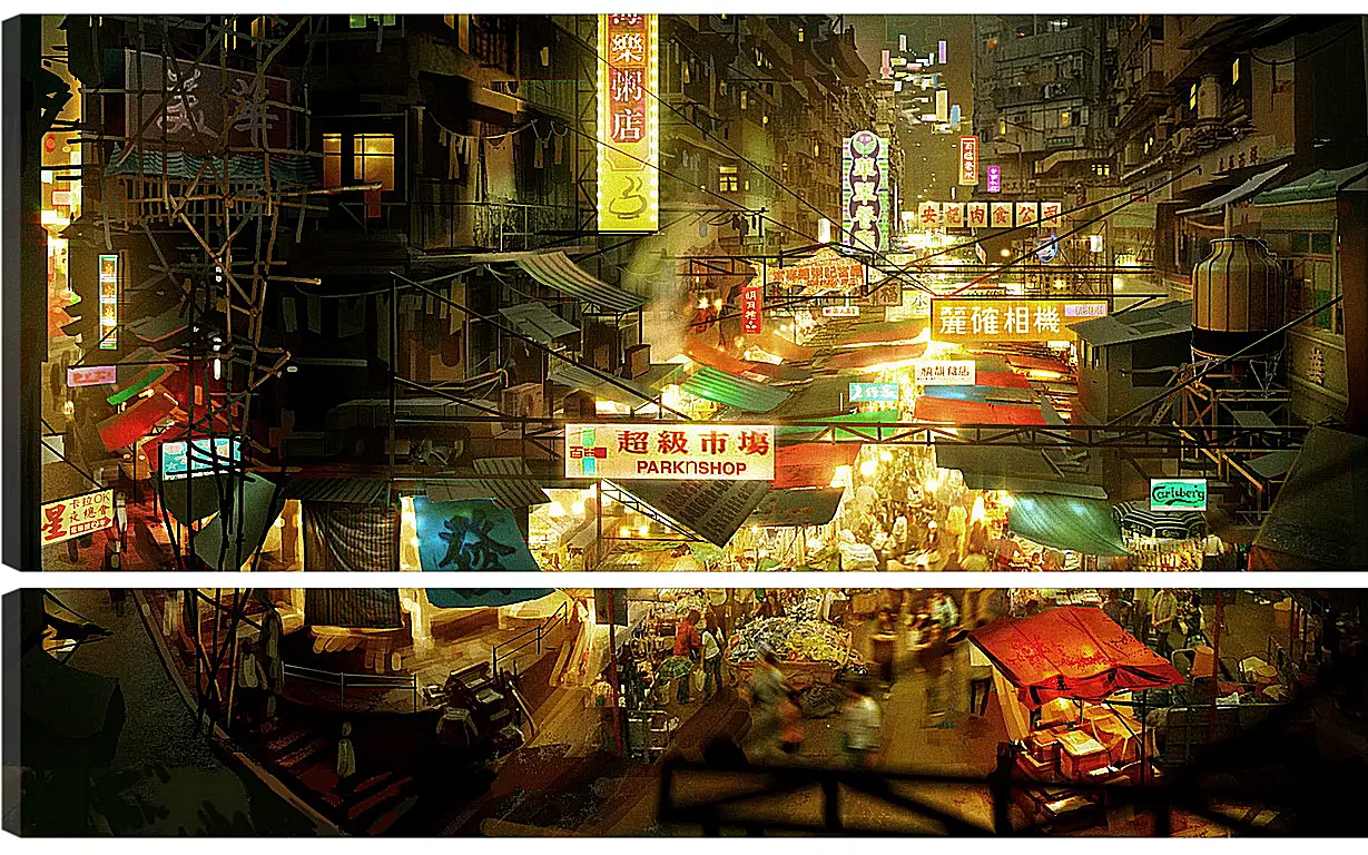 Модульная картина - Sleeping Dogs 
