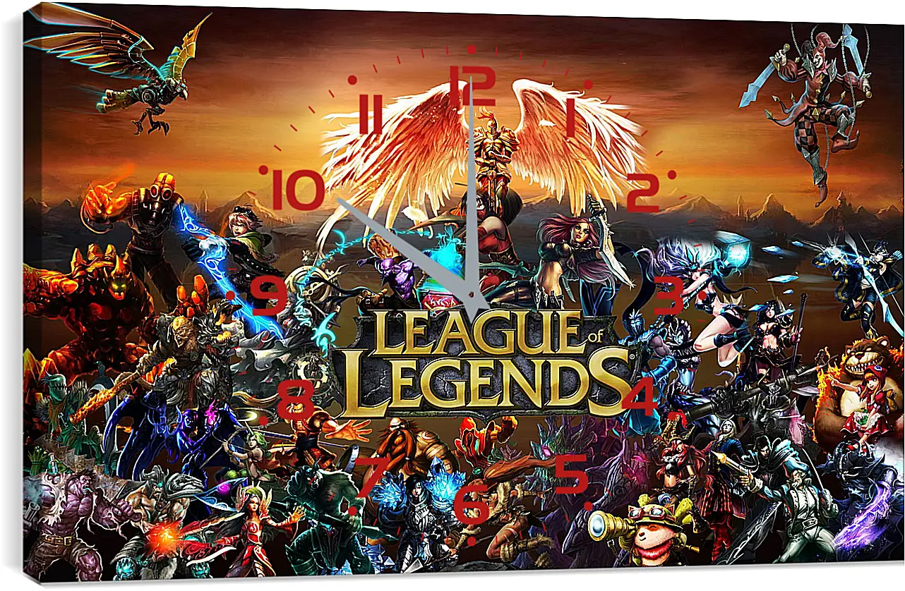 Часы картина - League Of Legends
