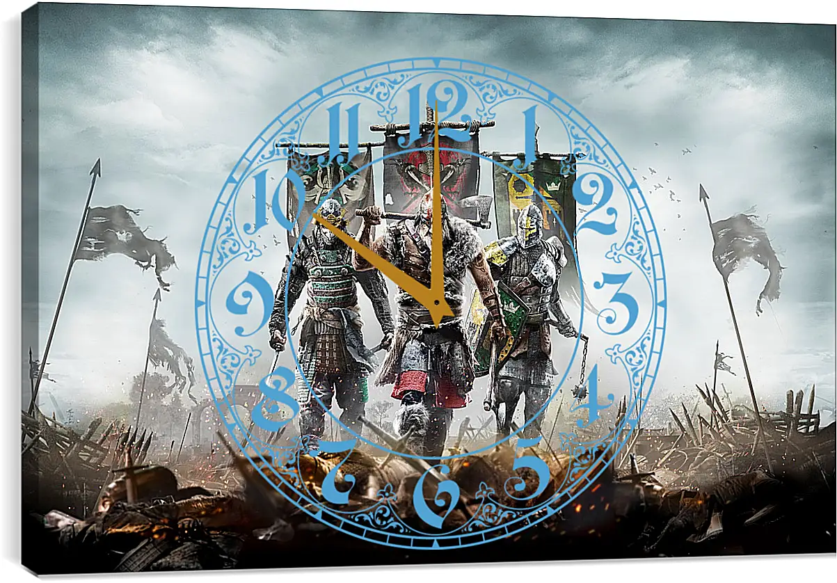 Часы картина - For Honor
