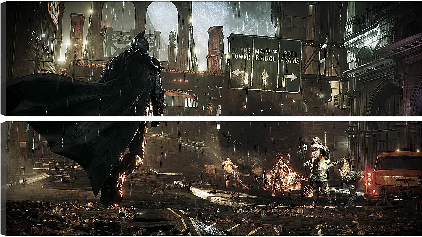 Модульная картина - Batman: Arkham Knight