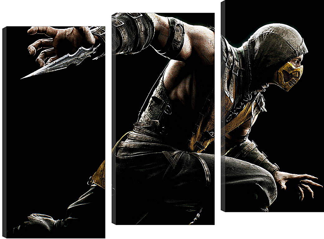 Модульная картина - Mortal Kombat X, Scorpio