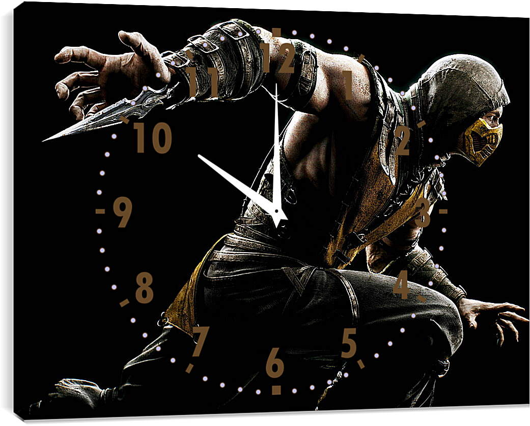 Часы картина - Mortal Kombat X, Scorpio