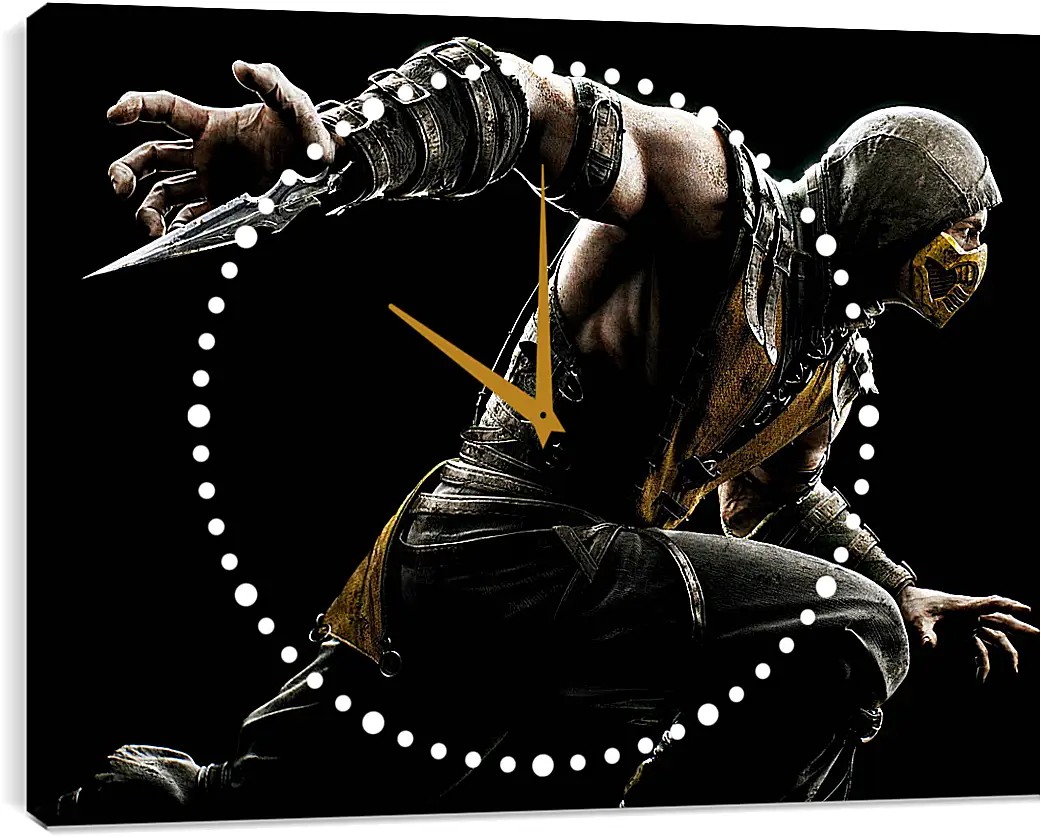 Часы картина - Mortal Kombat X, Scorpio