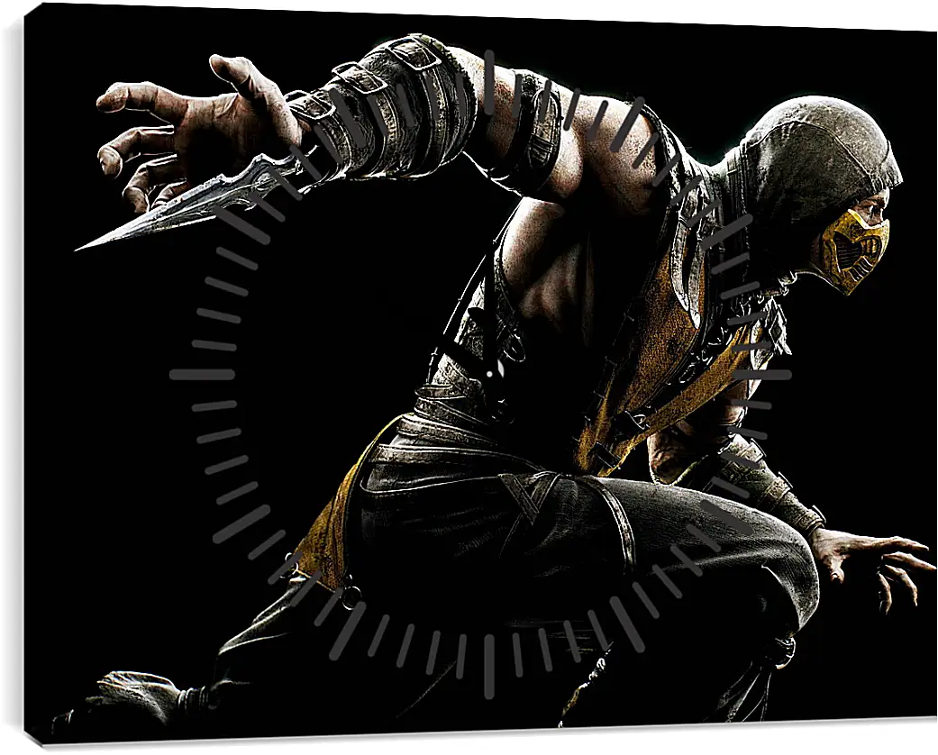 Часы картина - Mortal Kombat X, Scorpio