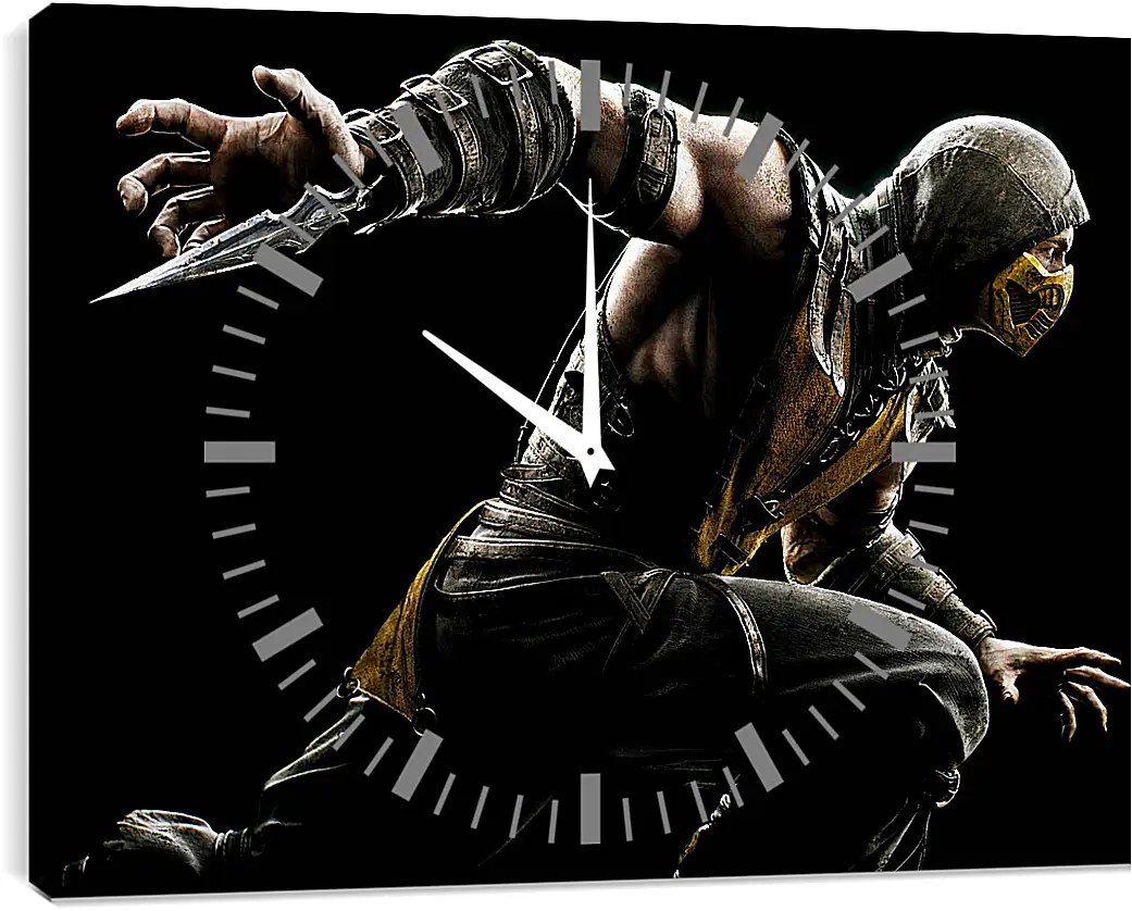 Часы картина - Mortal Kombat X, Scorpio