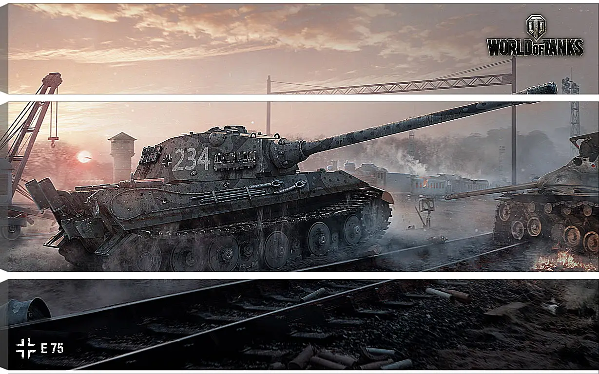 Модульная картина - World Of Tanks