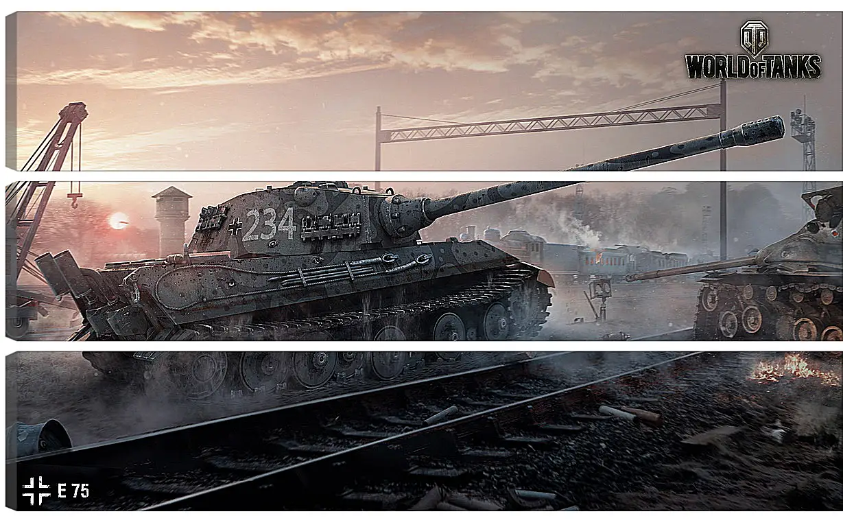 Модульная картина - World Of Tanks