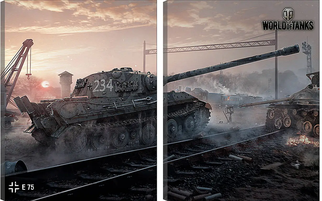 Модульная картина - World Of Tanks