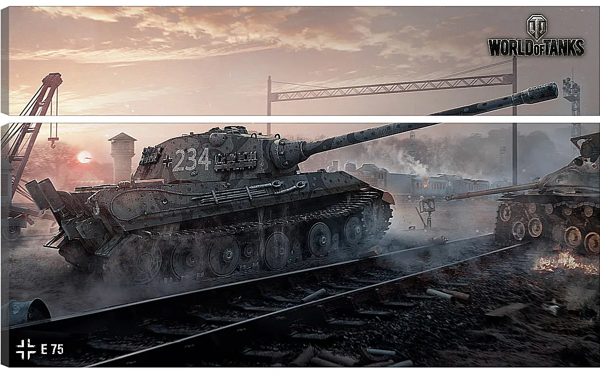 Модульная картина - World Of Tanks