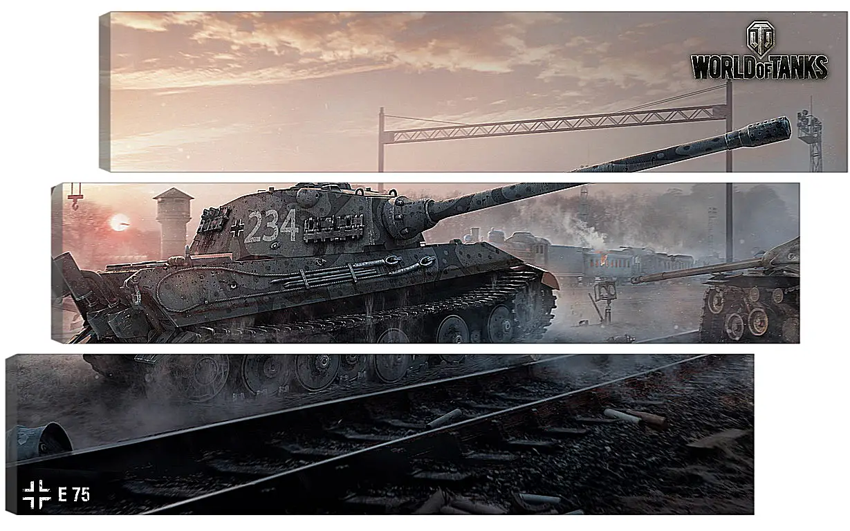 Модульная картина - World Of Tanks