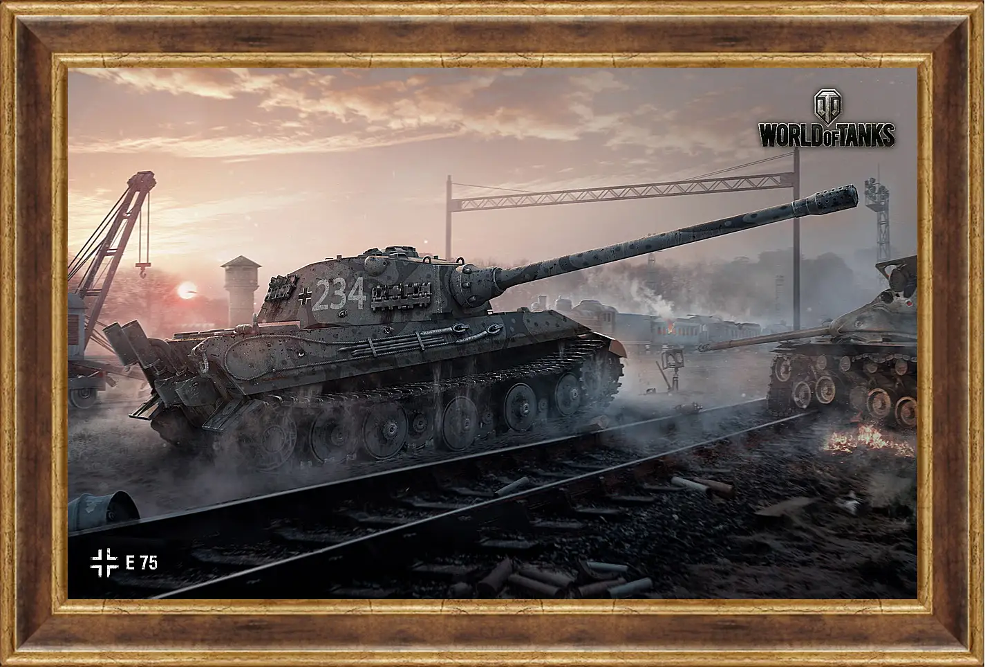 Картина в раме - World Of Tanks