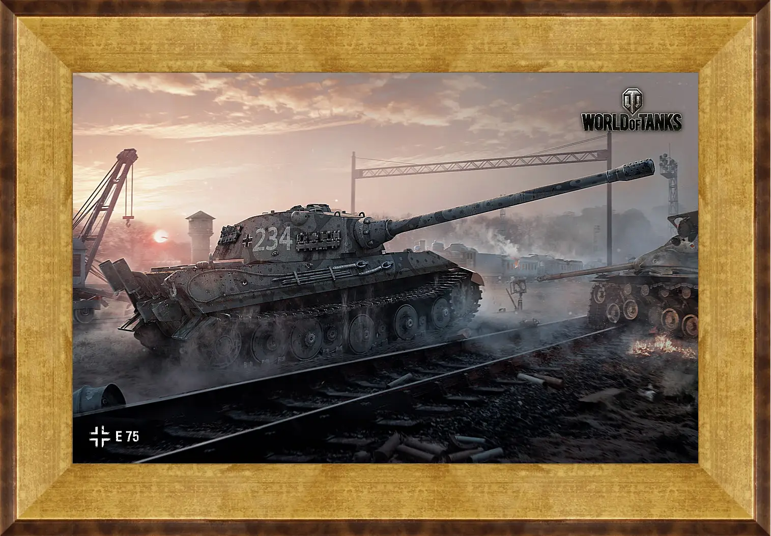 Картина в раме - World Of Tanks