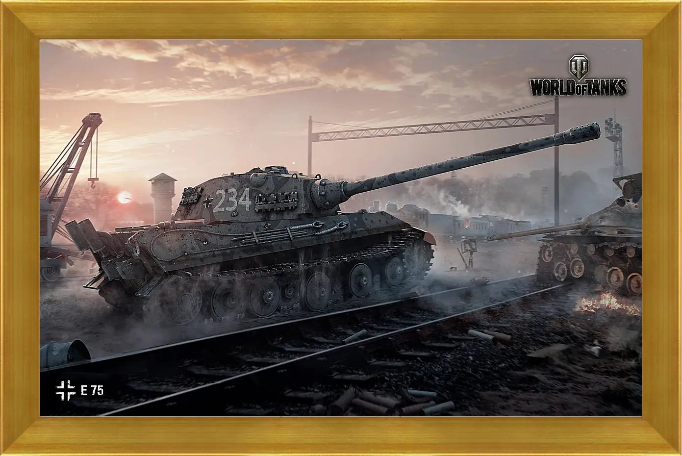 Картина в раме - World Of Tanks