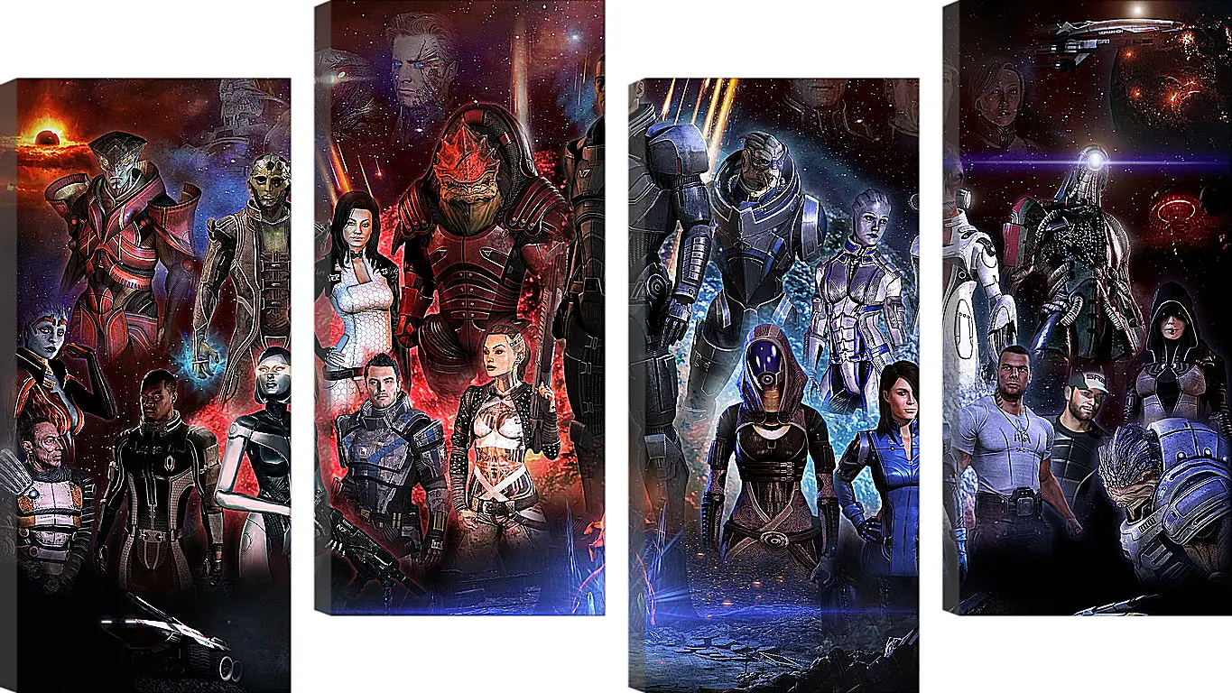 Модульная картина - Mass Effect