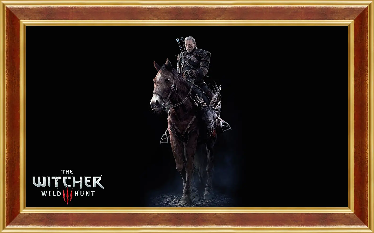 Картина в раме - The Witcher 3: Wild Hunt (Ведьмак), Геральт верхом на Плотве