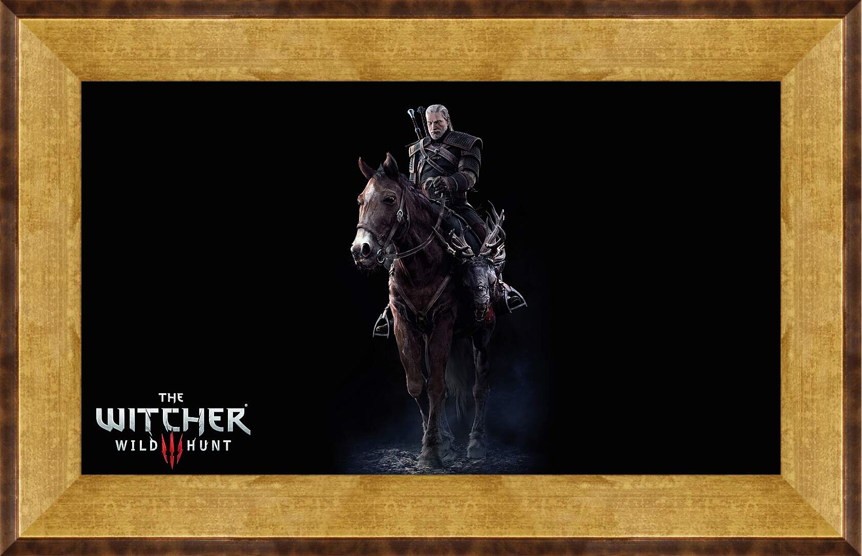 Картина в раме - The Witcher 3: Wild Hunt (Ведьмак), Геральт верхом на Плотве
