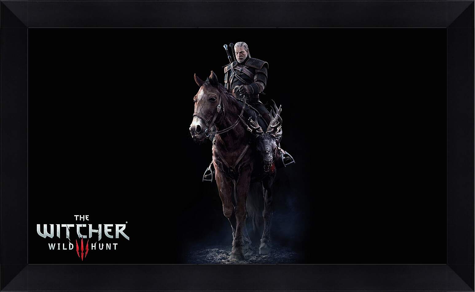 Картина в раме - The Witcher 3: Wild Hunt (Ведьмак), Геральт верхом на Плотве