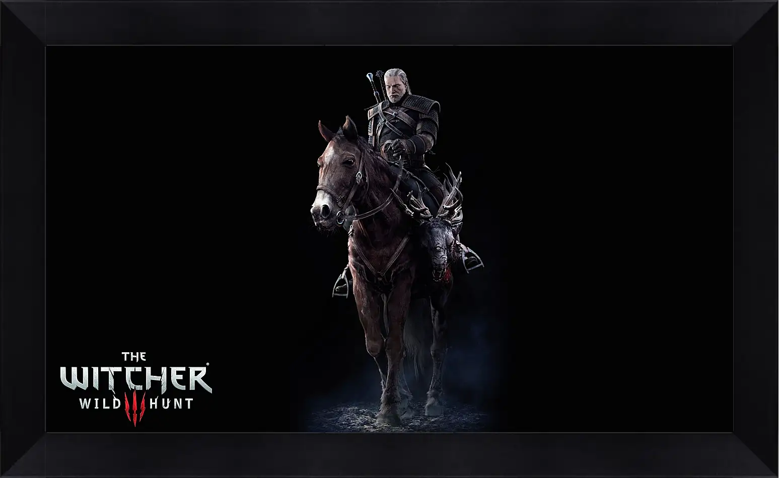 Картина в раме - The Witcher 3: Wild Hunt (Ведьмак), Геральт верхом на Плотве